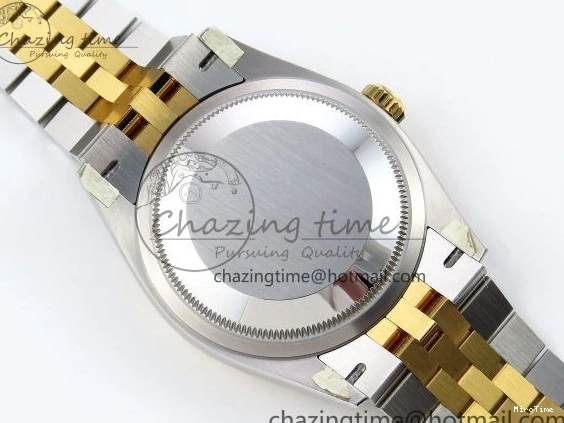 MiroTime 0112 DateJust 36 126233 Clean 1:1 Best Edition 904L Steel YG Textured Stick Dial on SS YG Jubilee Bracelet VR Trendy 1494